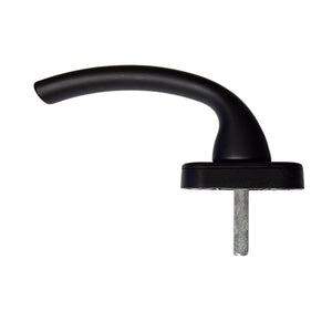 Mezza Maniglia DK H15 Nera per Persiane in Ferro