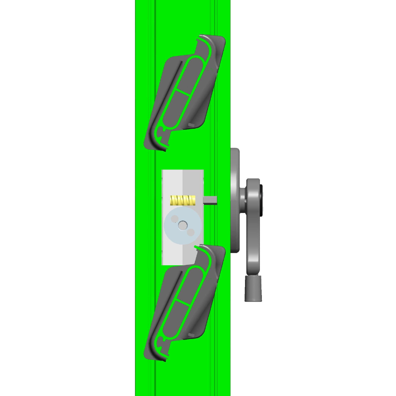 KOMMERLING Evolution – Versione Preziosa Rotary - meccanismo con manovella ribassata