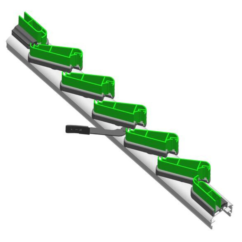  KOMMERLING 70 Evolution – Versione P70 Leva Zip  - meccanismo