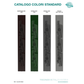 Catalogo con colori standard