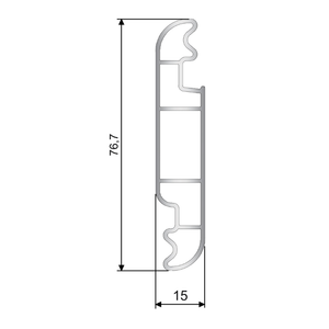 sistema Veka 60 - Versione Leva ZIP - misure lamella