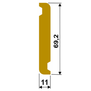  sistema P70 La Double - versione Leva ZIP - lamella con misure