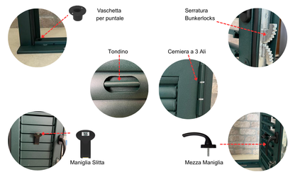 Security60® Sample – Squared Adjustable Armored Shutter