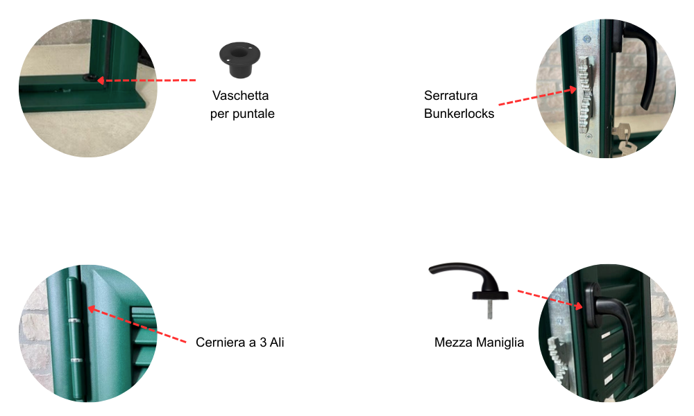 Campione lamella fissa Security60® arrotondato - dettagli 8
