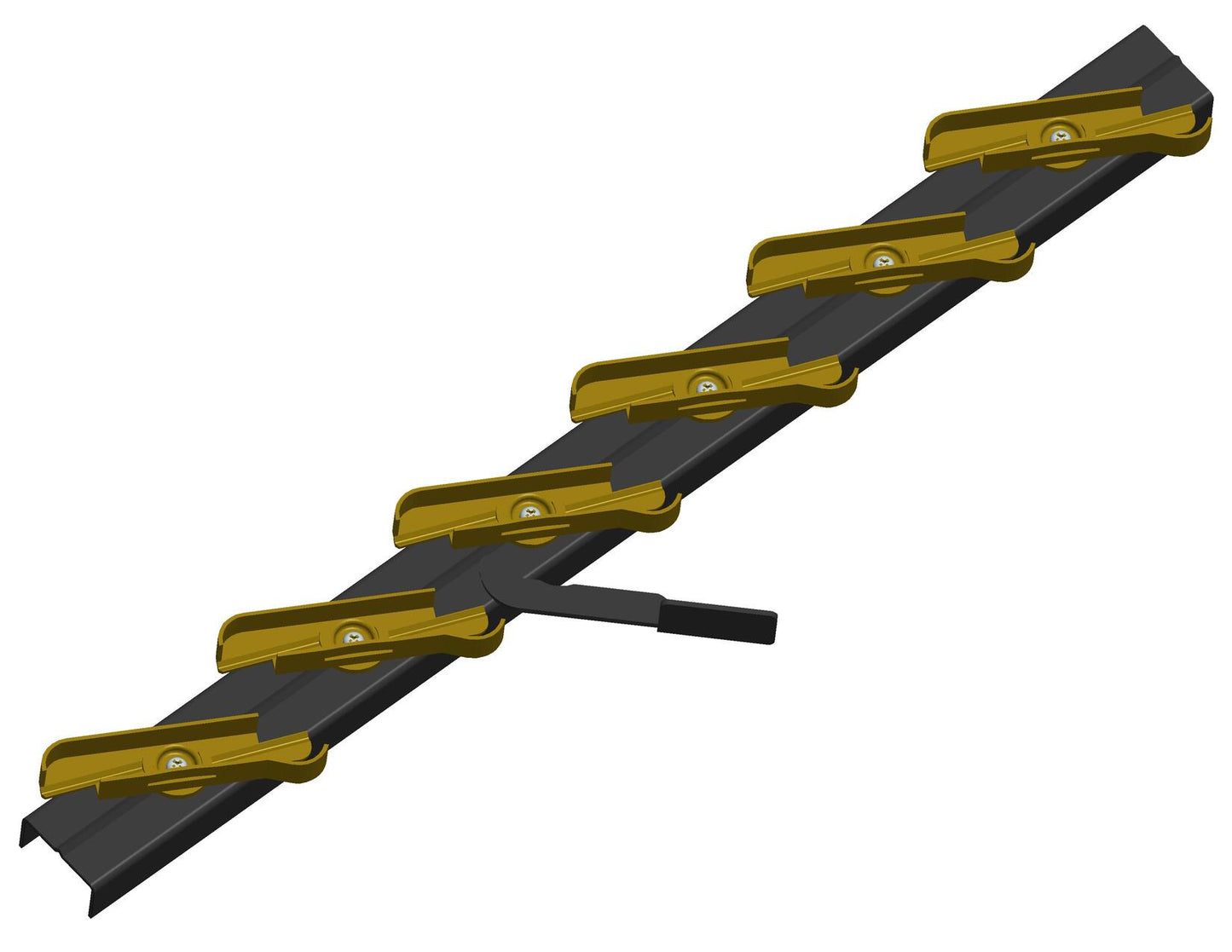 "P70 RUSTICA" (TMS) Adjustable Mechanism for Wooden Shutters – 32-36mm Groove – Zip Version