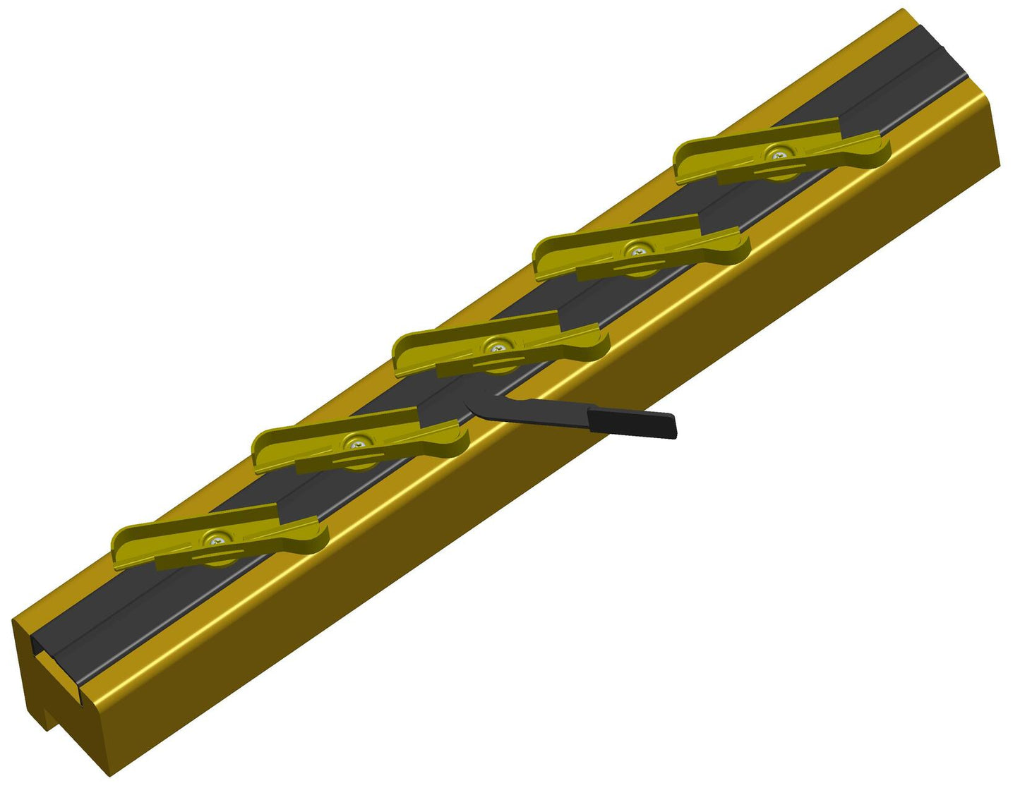 "P70 RUSTICA" (TMS) Adjustable Mechanism for Wooden Shutters – 32-36mm Groove – Zip Version