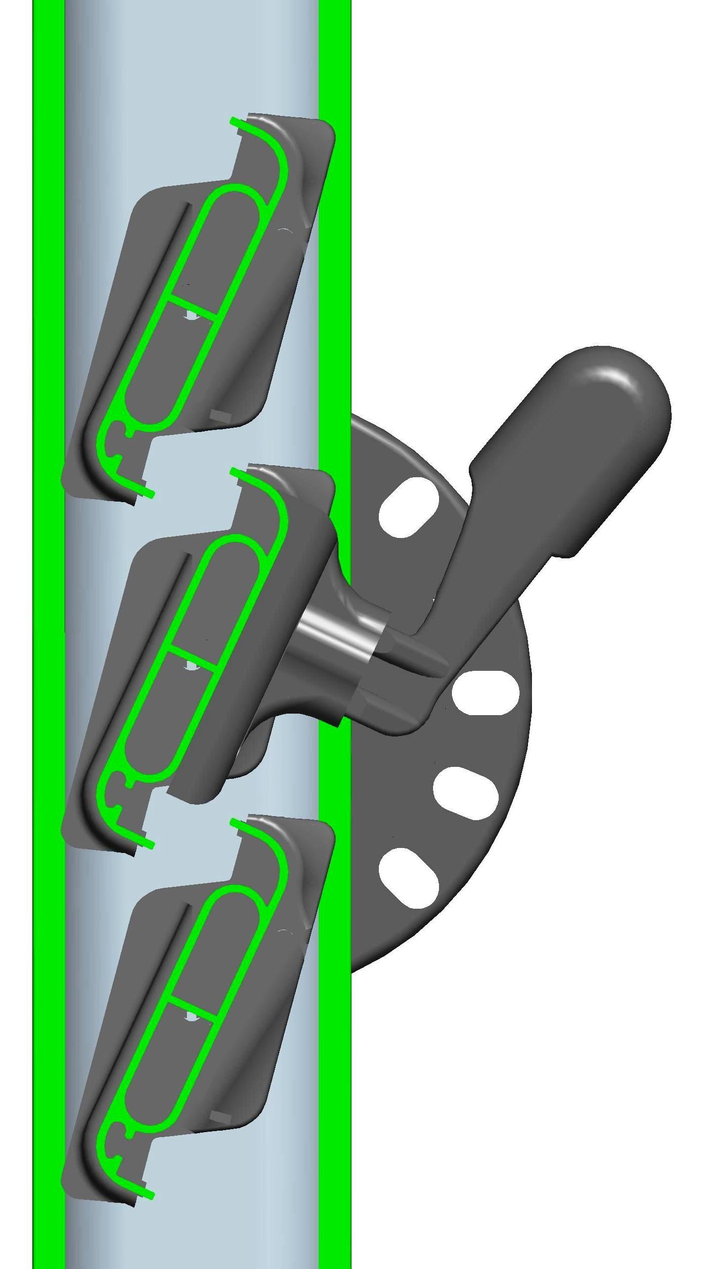 Meccanismo orientabile "KOMMERLING Preziosa Evolution" (TMS) per persiane in PVC – Versione Rotary