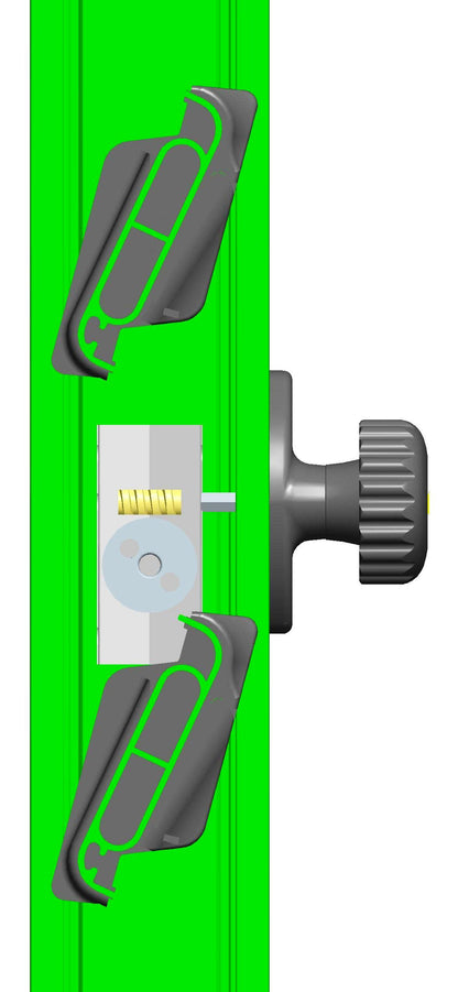 Meccanismo orientabile "KOMMERLING Preziosa Evolution" (TMS) per persiane in PVC – Versione Rotary