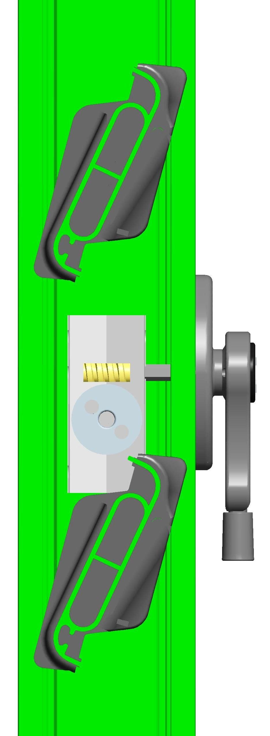 Meccanismo orientabile "KOMMERLING Preziosa Evolution" (TMS) per persiane in PVC – Versione Rotary