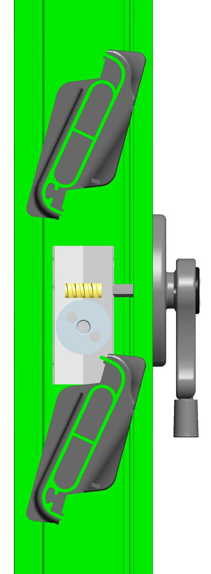 Meccanismo orientabile "KOMMERLING Preziosa Evolution" (TMS) per persiane in PVC – Versione Rotary