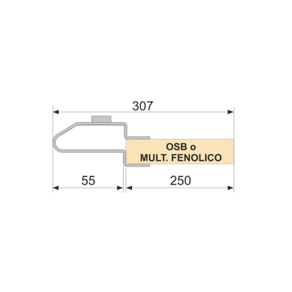 250 - OSB - Controtelaio Semilavorato