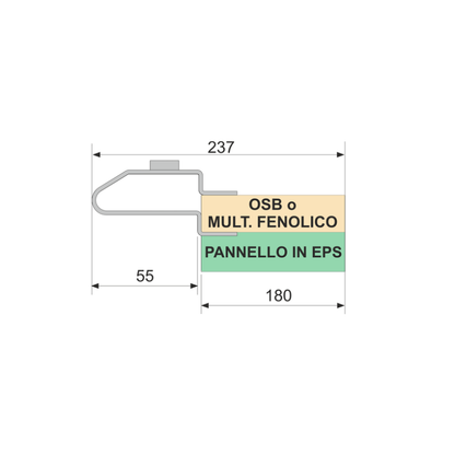 10 - OSB + EPS - Controtelaio Semilavorato