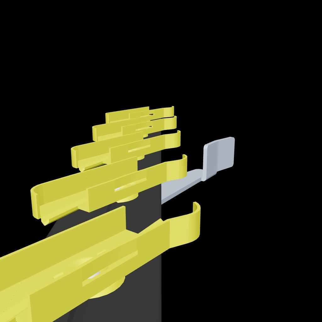 Meccanismo con leva - RUSTICA 15 Legno - 3D